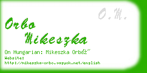 orbo mikeszka business card